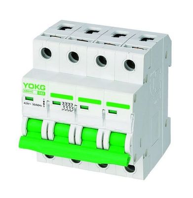 Miniaturleistungsschalter CER RoHs 2 Pole 63 Ampere-Lärm-Schiene MCB