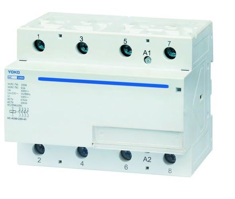 4 Poles AC-Kontakter für Haushalte bei Umgebungstemperatur von -25°C bis 40°C und 50/60Hz