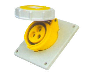 Platten-Montage Ip67 16 Ampere 3 Pin Industrial Socket Female Angled