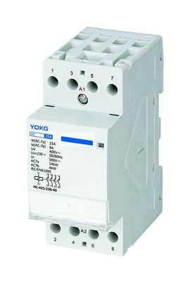 4 Poles AC-Kontakter für Haushalte bei Umgebungstemperatur von -25°C bis 40°C und 50/60Hz